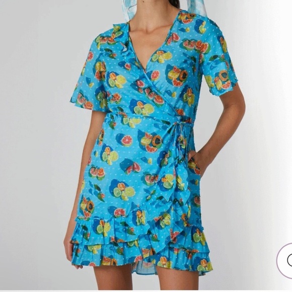 Rachel antanoff fruit wrap Dress - Picture 1 of 10